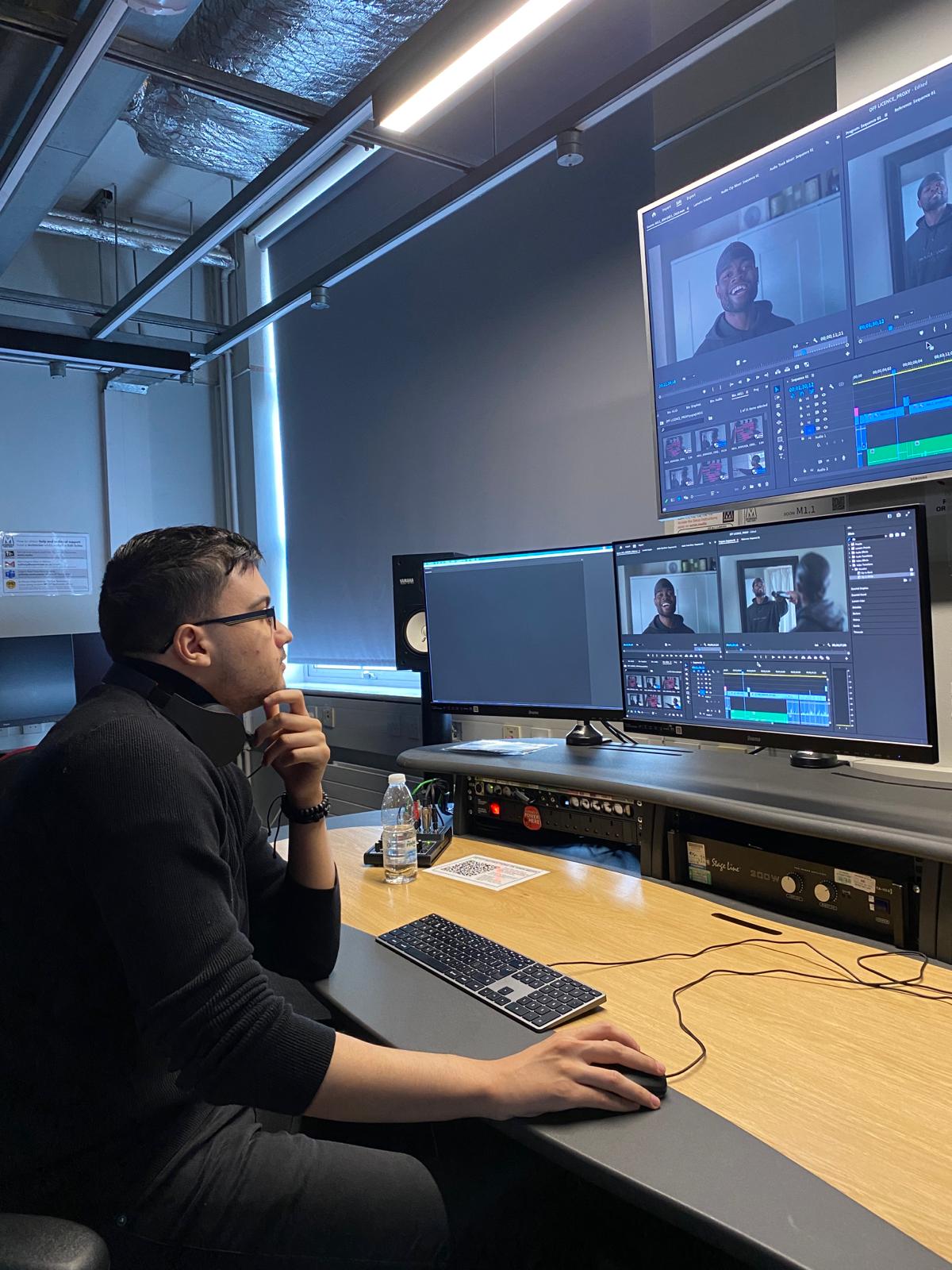In the edit suite